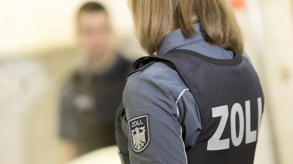 zollemblem arm blau 15 gross