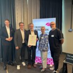 MV 2026 ZDH Praesident Joerg Dittrich mit ZV Praesidium und Fred Schumacher Credit ZVFriseurhandwerk
