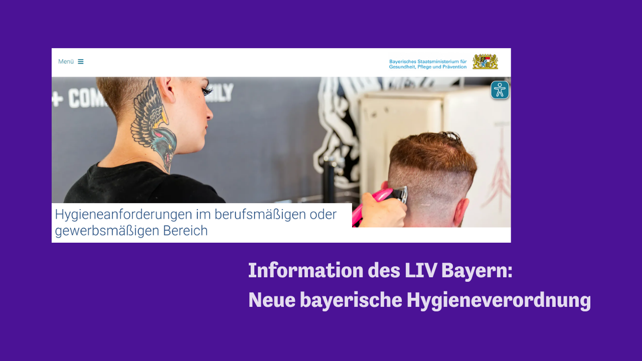 Newsletter Bayerische Hygieneverordnung